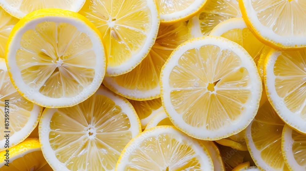 Lemon slices studio photograph cluster Lemon slices studio photograph cluster