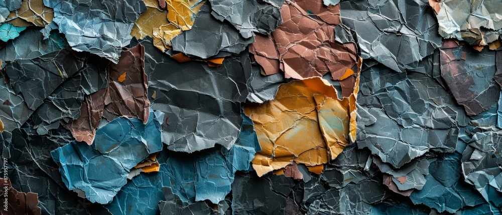 Abstract textured background with blue, brown and yellow tones. Abstract textured background with blue, brown and yellow tones.