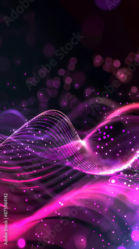 Abstract background with colorful sound waves