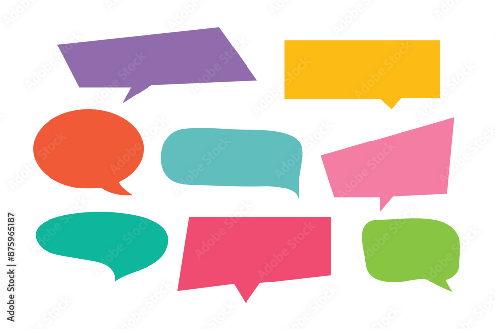 Set of callout, speech bubbles, chats, elements icons, vector illustration. Set of callout, speech bubbles, chats, elements icons, vector illustration.