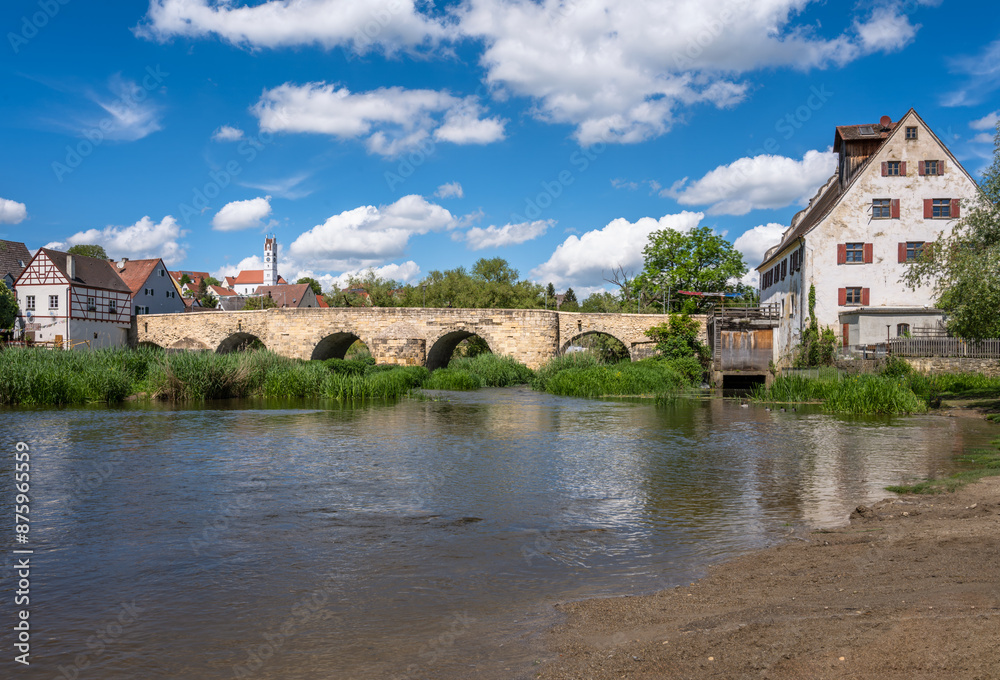 Historic bridge at the city Harburg Historic bridge at the city Harburg