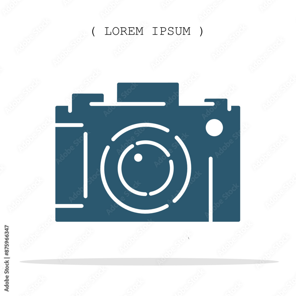 Vector symbol. Camera icon illustration. Stock vector symbol illustration design. Vector symbol. Camera icon illustration. Stock vector symbol illustration design.