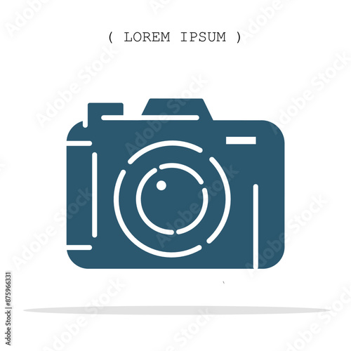 Vector symbol. Camera icon illustration. Stock vector symbol illustration design.