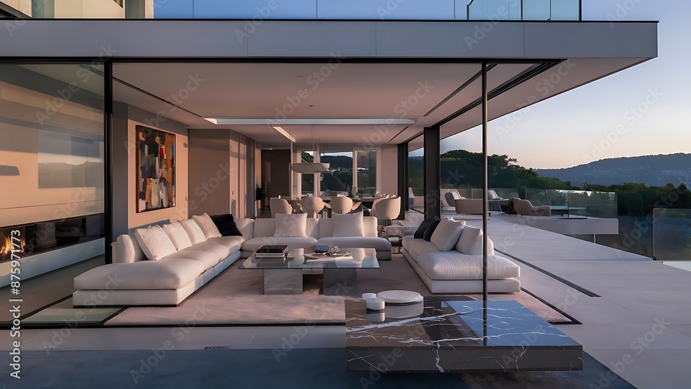 Modern Mansion Living Room Modern Mansion Living Room