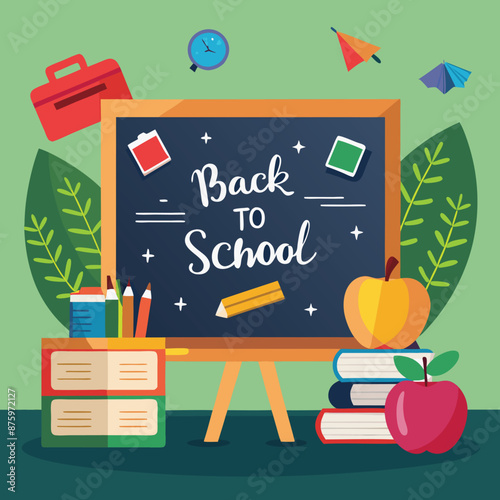 Hand drawn illustration for back to school event
