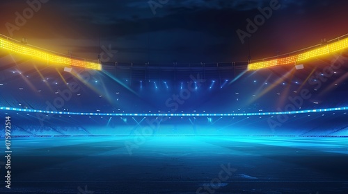 ICC world cup - Cricket stadium background with flag and trophy. Vector wallpaper design. illustration