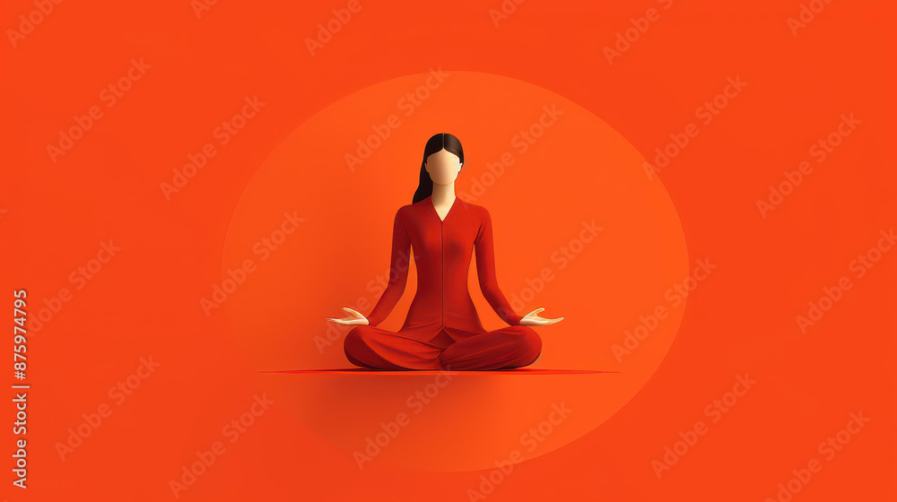 Simple line art of person doing yoga poses on plain background.