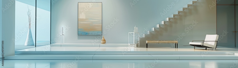 Simple elegant art piece in clean auction scene, hyper realistic, minimalist modern design Simple elegant art piece in clean auction scene, hyper realistic, minimalist modern design
