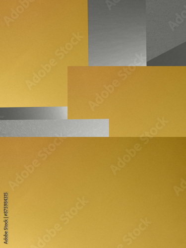Modern gold orange brown hue abstract geometric square pattern with stripes corporate style elegant decorative background texture web template banner graphic design 