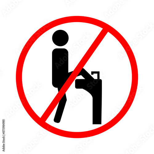 Do not wash feet in the sink.