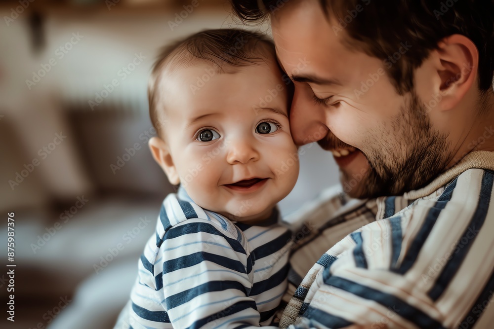 Father and Baby New Dad The Joy of Fatherhood: Embracing the Moments Family Parent Moment