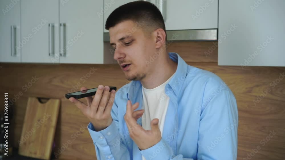 Phone conversation.
Dialogue on the phone.
Man in a blue shirt talking on the phone Phone conversation.
Dialogue on the phone.
Man in a blue shirt talking on the phone
