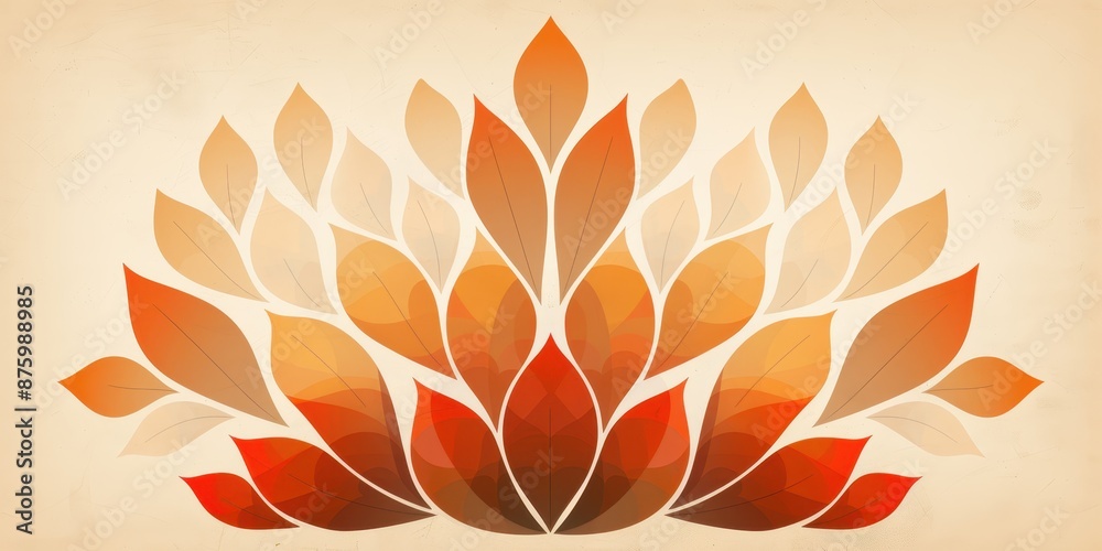 Abstract Autumn Leaves Design