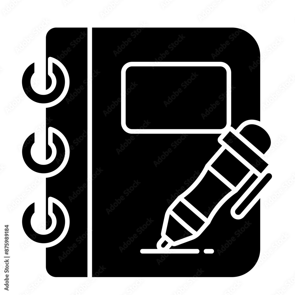 Naklejka premium Notebook Icon