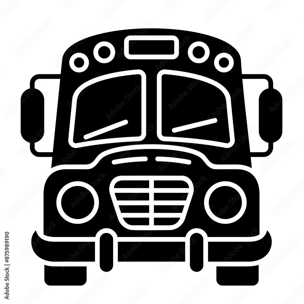 Fototapeta premium School Bus Icon