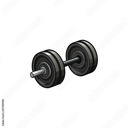 dumbbell silhouette vector