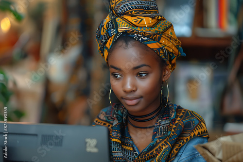 African Teen Focuses on Virtual Learning © Taria Technology