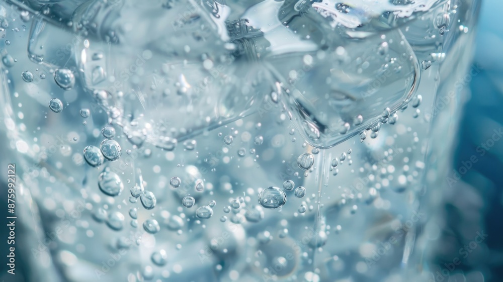 Macro shot of bubbles in a liquid, creating an abstract and mesmerizing visual effect. Macro shot of bubbles in a liquid, creating an abstract and mesmerizing visual effect.