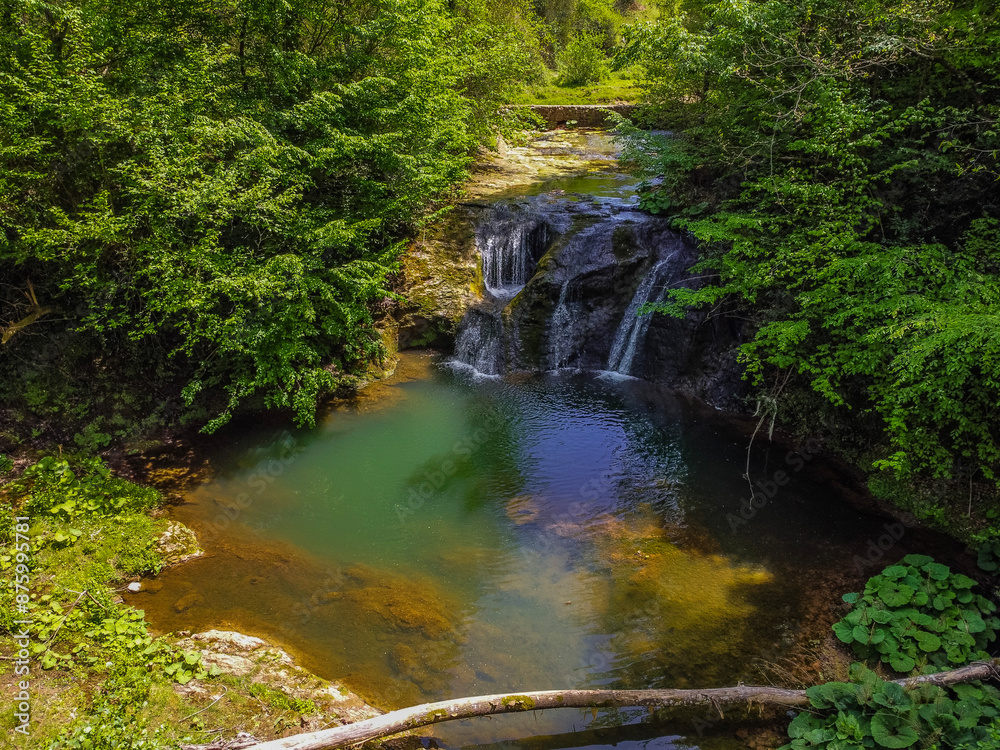 Fototapeta premium waterfall in spring