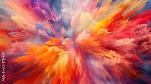 Abstract Explosion of Vibrant Colors © Iswanto