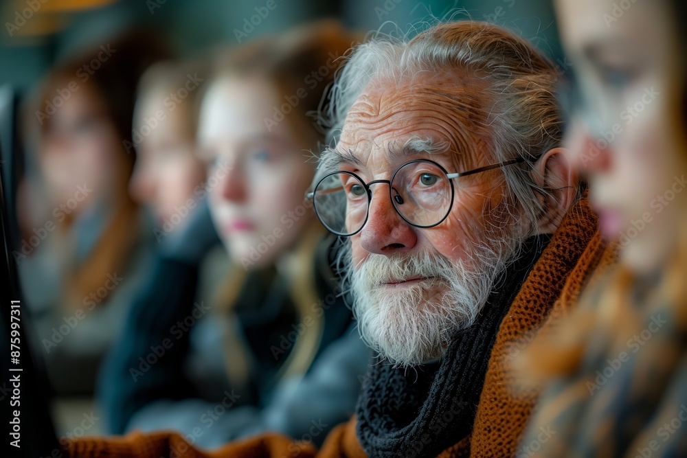 Inter-generational Computer Class in Retirement Home