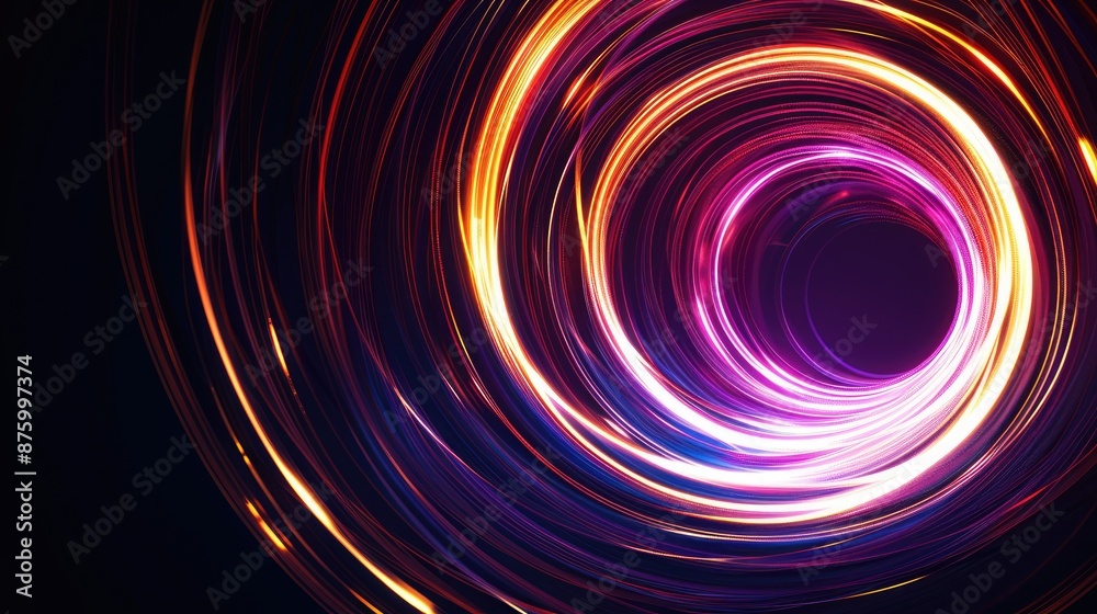 Abstract circle light motion effect background Abstract circle light motion effect background
