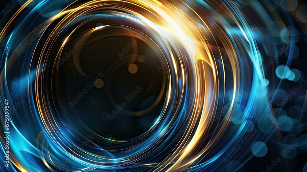 Abstract circle light motion effect background Abstract circle light motion effect background