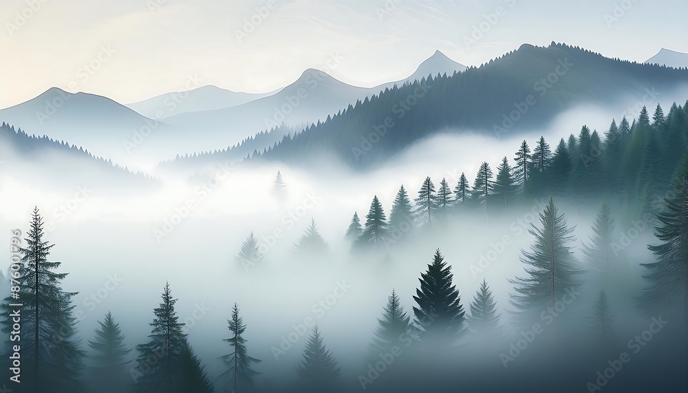 Fototapeta premium mountains in the morning