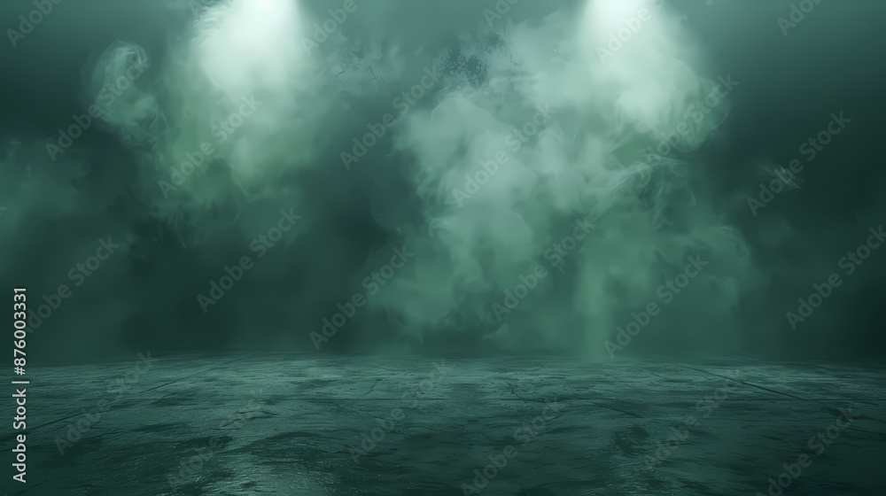 Dark green smoke background Dark green smoke background
