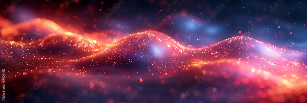 Abstract Tech Banner: Neon Digital Design Abstract Tech Banner: Neon Digital Design