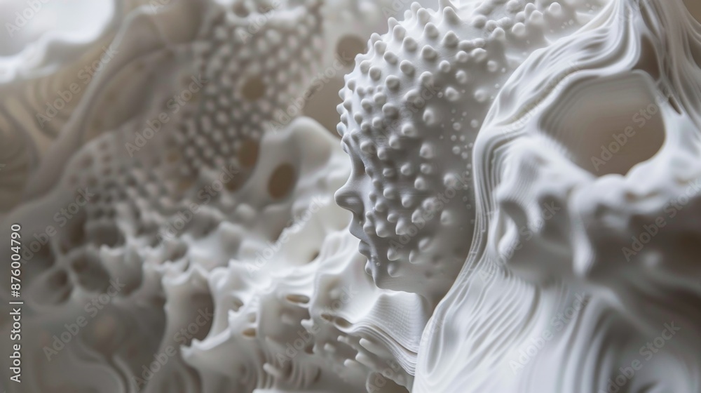 Abstract 3D Printed Sculpture. Abstract 3D Printed Sculpture.