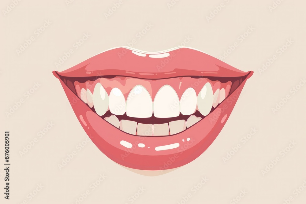 Naklejka premium Closeup of woman's mouth with white toothbrush on tongue for beauty and dental hygiene concept