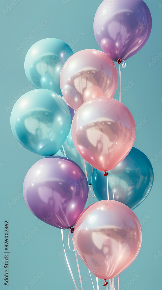 Balloons, symbol of party celebration and joy