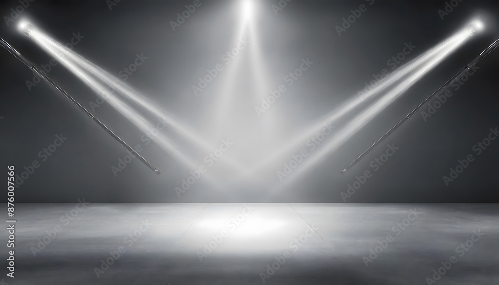 Gray studio background. Generative AI. Gray studio background. Generative AI.