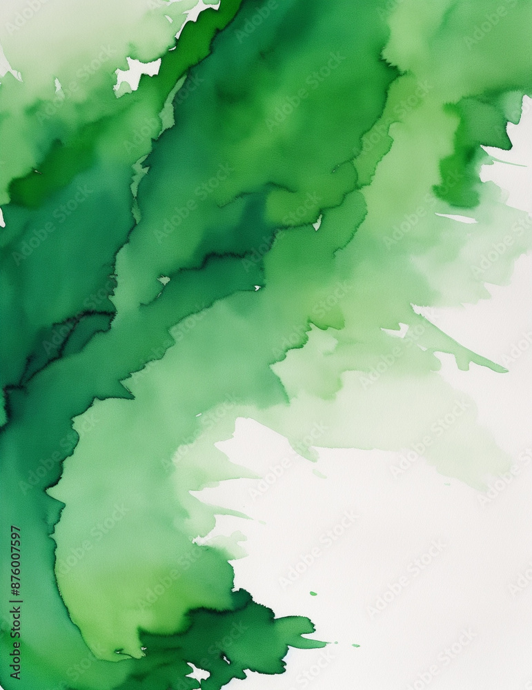 green background with water - abstract green splashes background - Generative AI green background with water - abstract green splashes background - Generative AI