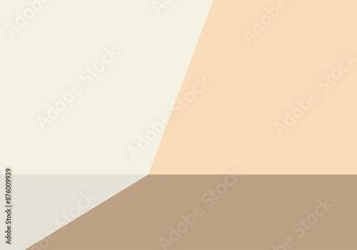 Fondo naranja y amarillo claro de habitación y abstracto
