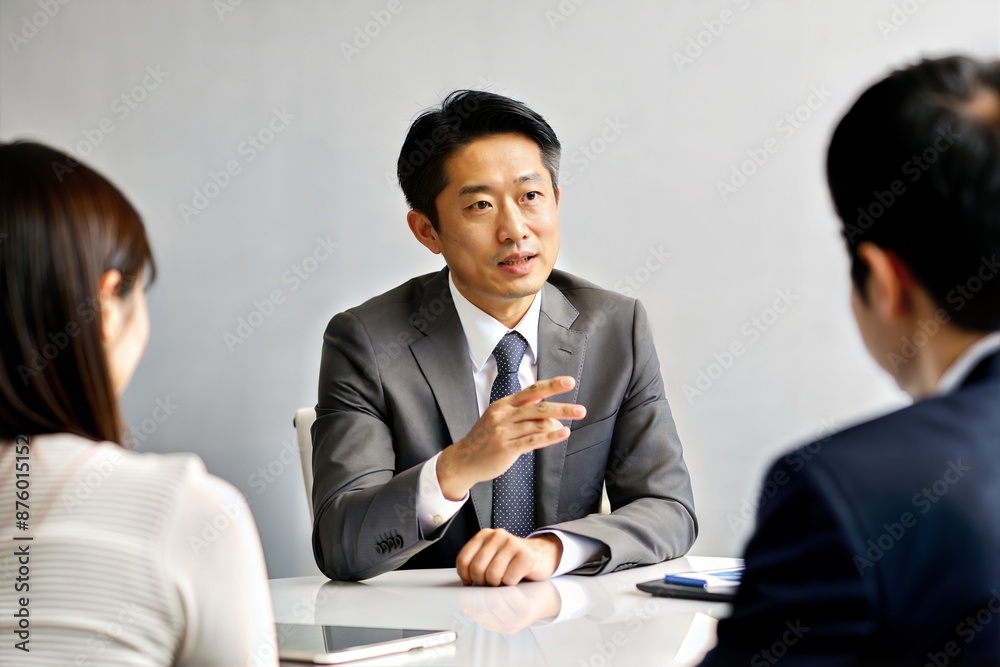 Determined Asian Manager Participating in Discussion
Determined Asian Manager Participating in Discussion