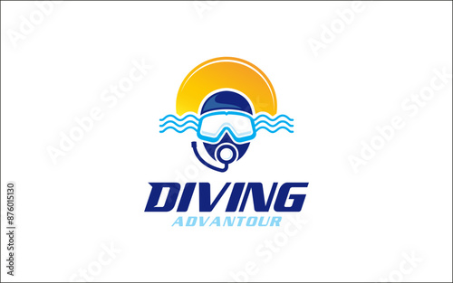 Illustration graphic vector of scuba diving logo design template