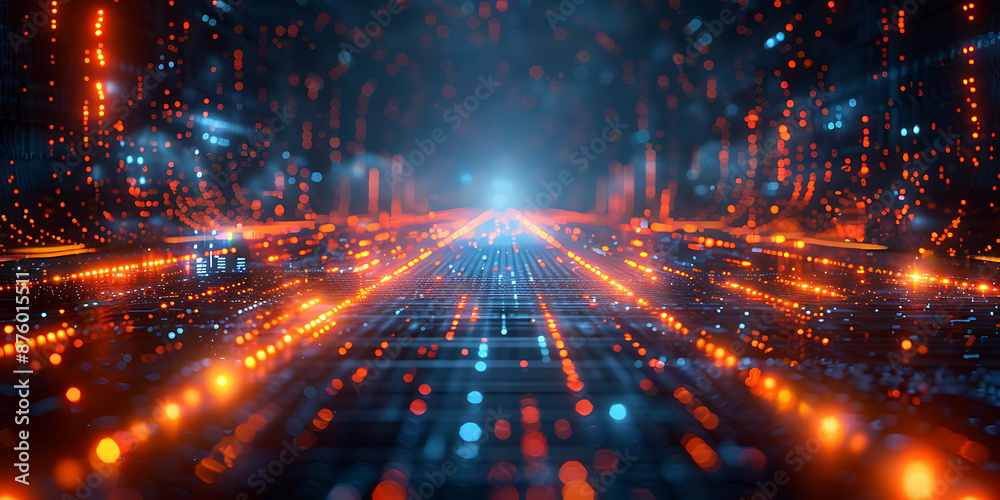 Fototapeta premium Machine Learning Architectures: Customizable Design Concept