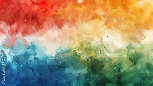 Celebrating India Independence Day: Illustration of Indian Flag background 
