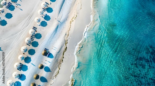 An ocean with sand spits image