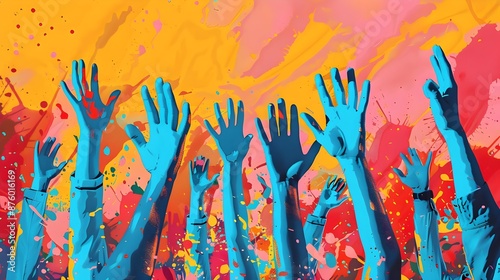 Illustration of youth celebrating youth day, youth day background 