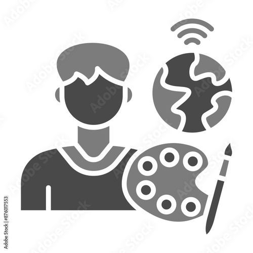 Digital nomad Icon