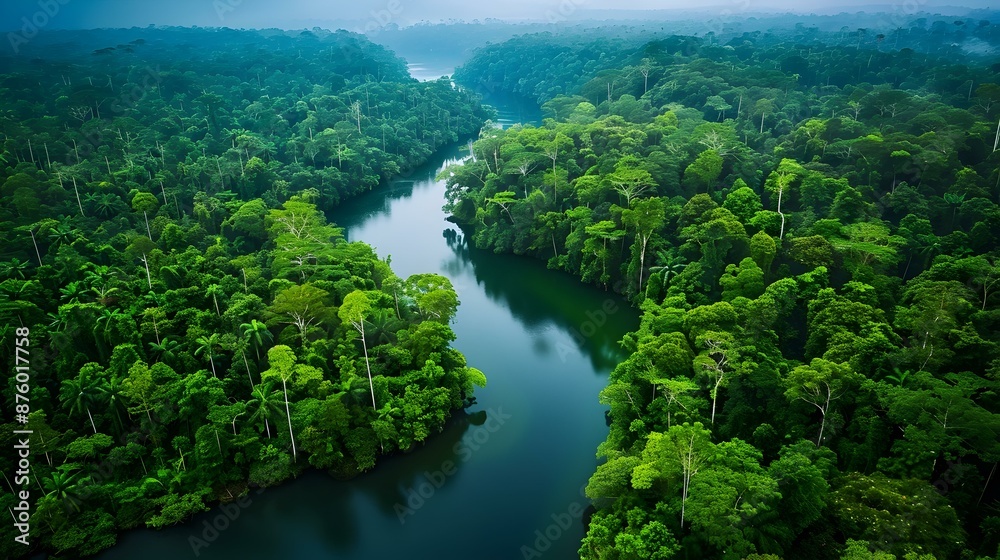 Rainforests in Borneo where tall trees image Rainforests in Borneo where tall trees image