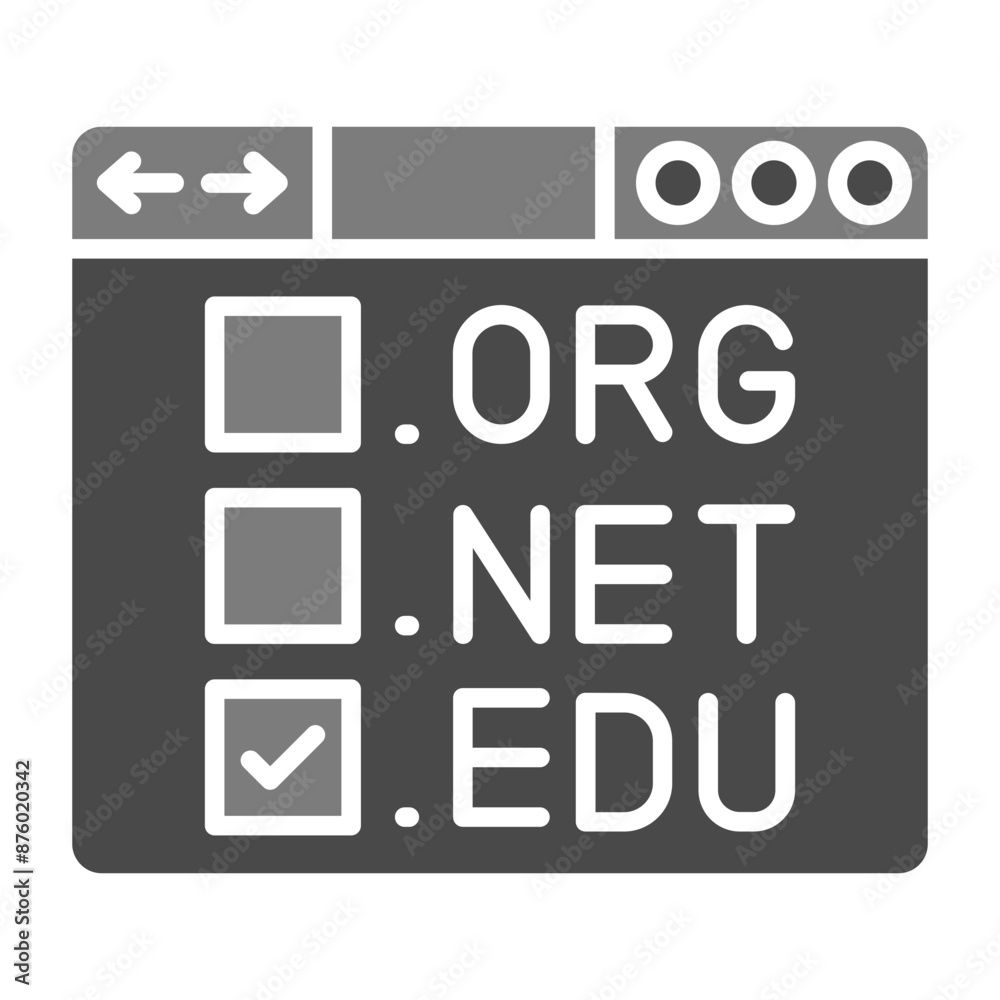 Domain registration Icon Domain registration Icon