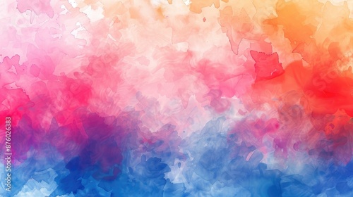 Abstract watercolor background with various colors for design Suitable for web banner or website header Wide panoramic layout