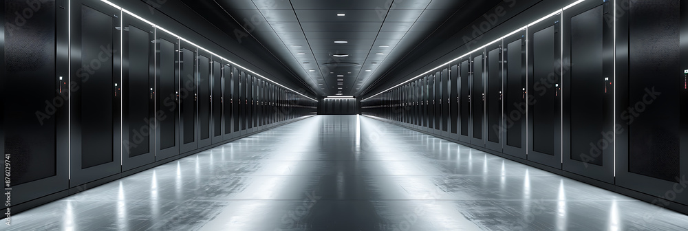 Naklejka premium Modern Data Storage Solutions on Empty Canvas