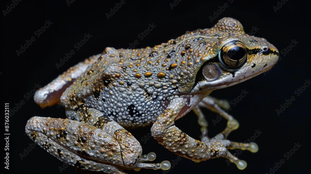 Fototapeta premium Close-up Portrait of a Spotted Frog