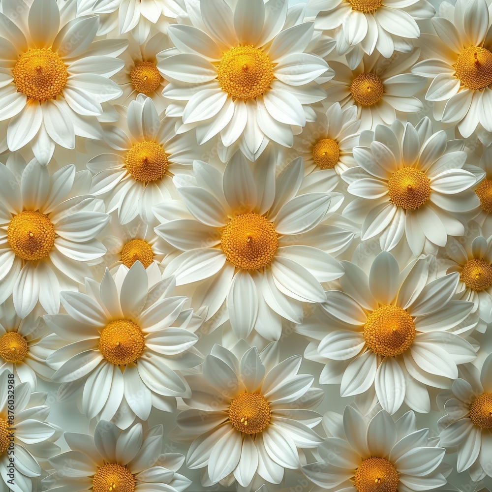 Fototapeta premium White Daisies Close Up