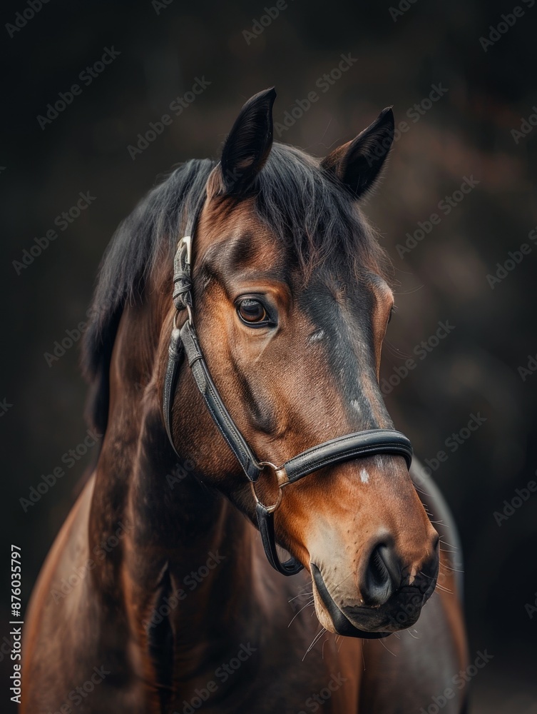 Obraz premium Brown Horse Portrait